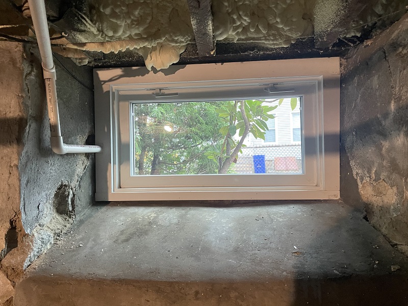 Harvey hopper basement window in Norwalk
